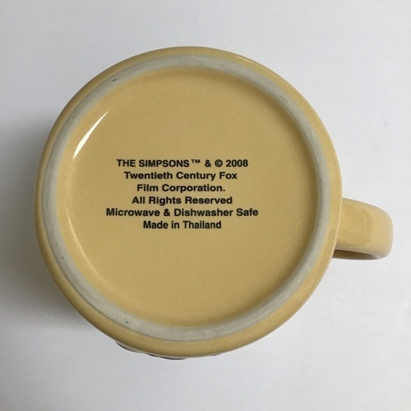 Homer Simpson 3D Coffee Mug You Fry It I’ll Eat It Universal Studios 2008 Retro - Picture 6 of 14